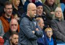 Hearts head coach Steven Naismith watches his side in action against Ross County