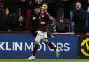 Jorge Grant opened the scoring for Hearts against Aberdeen with a pressure penalty