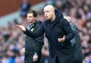 Hearts head coach Steven Naismith during his side's defeat at Ibrox