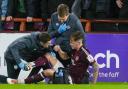 Frankie Kent picked up an injury in the closing stages of the 1-1 draw at home to Hibs