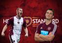 Hearts strikers Kevin Kyle and John Sutton