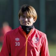Hearts forward Kyosuke Tagawa has returned to first-team training