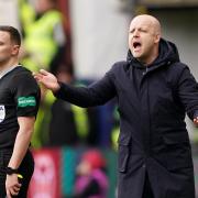 Hearts boss Steven Naismith during the win over Celtic