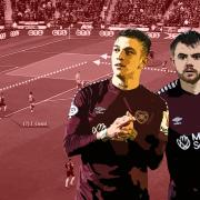 Kenneth Vargas and Alan Forrest started out wide for Hearts against Rangers